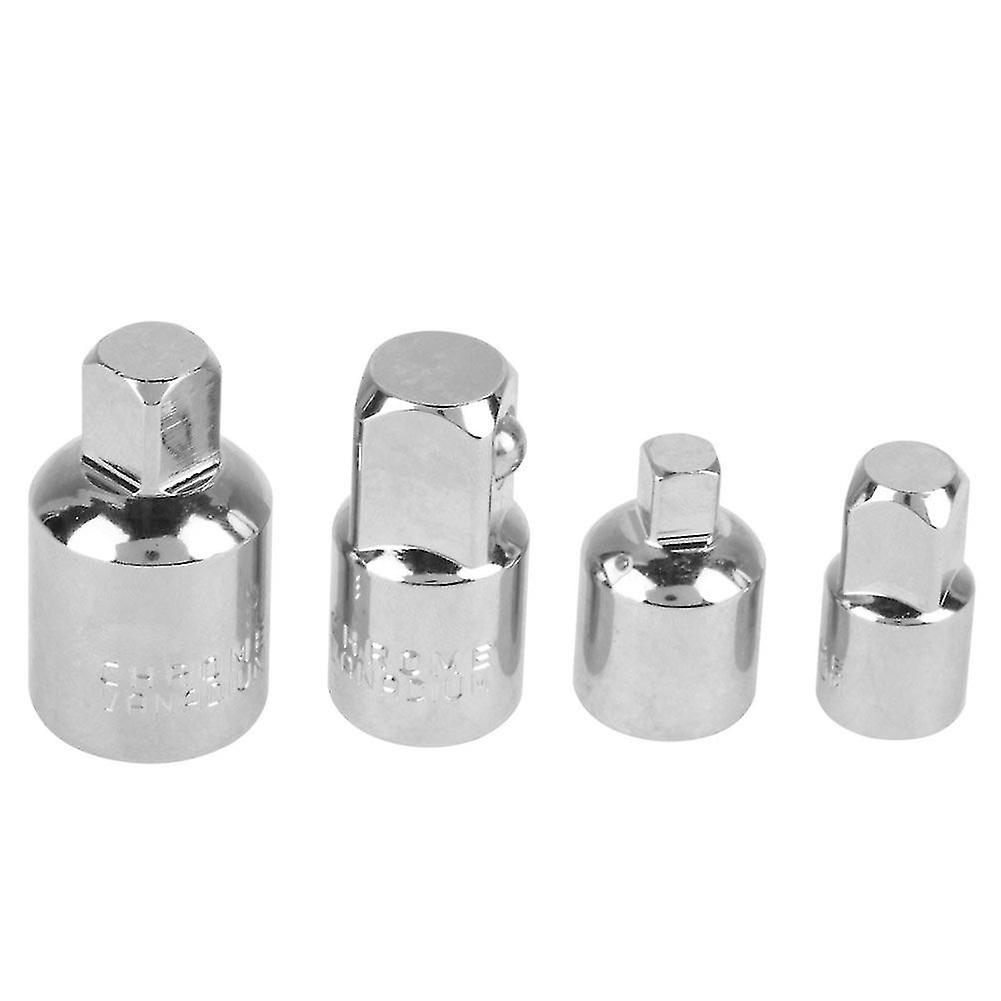 4pcs Socket Adapter Wrench Vanadium Steel (silver)