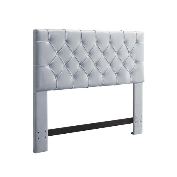 Chic Home Emer Velvet Upholstered Diamond-tufted Headboard - - 21529728