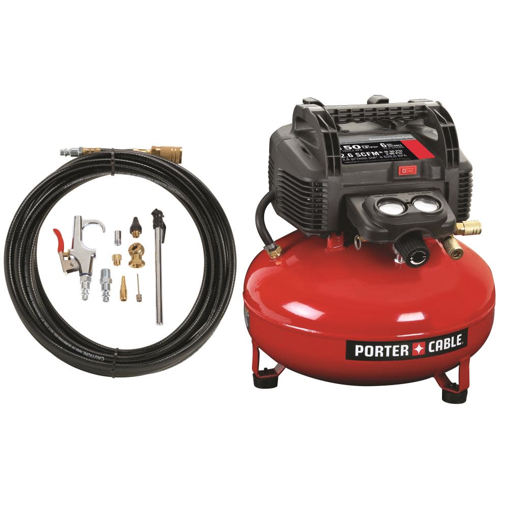 150 PSI, 6 Gallon Oil-Free Pancake Air Compressor