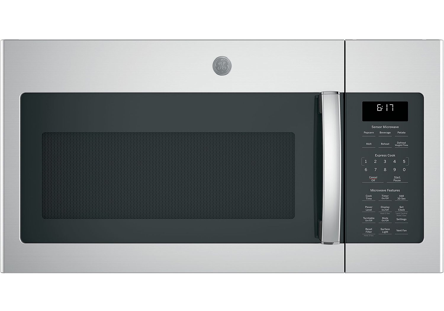 GE 1.7 Cu. Ft. Fingerprint Resistant Stainless Steel Over-The-Range Sensor Microwave Oven