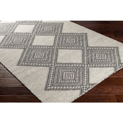 Mardin Modern Wool Black Rug