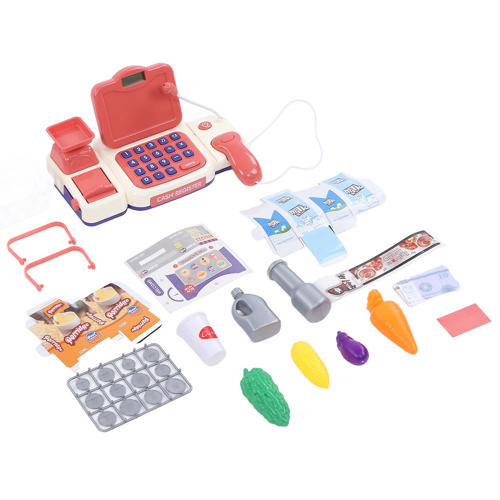 Multifunctional Cash Register Toy Simulation Pretend Play Cashier Toy With Microphone