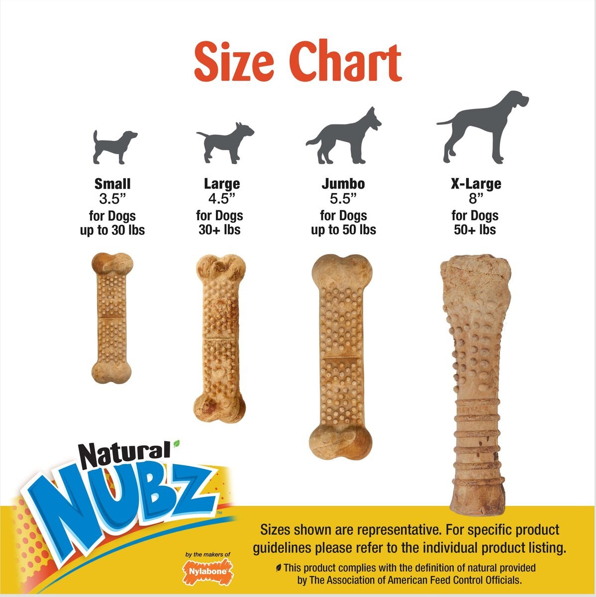 Nylabone Nubz Turkey and Sweet Potato Flavored Puppy Chew Treat， 8 count