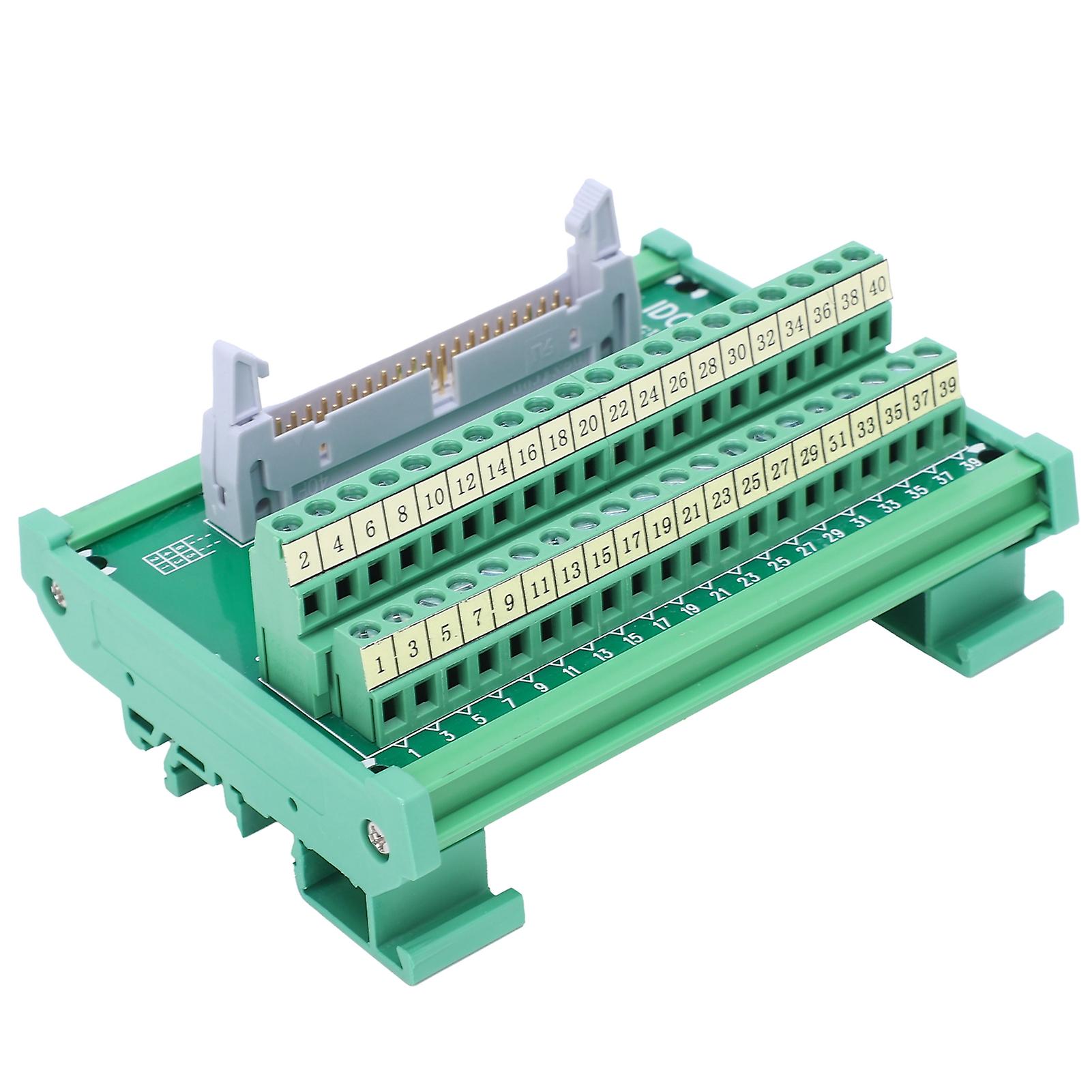 Header Breakout Board Terminal Block Stable 40pin Screw-free Idc40p-ck 14-26awg 0.8a