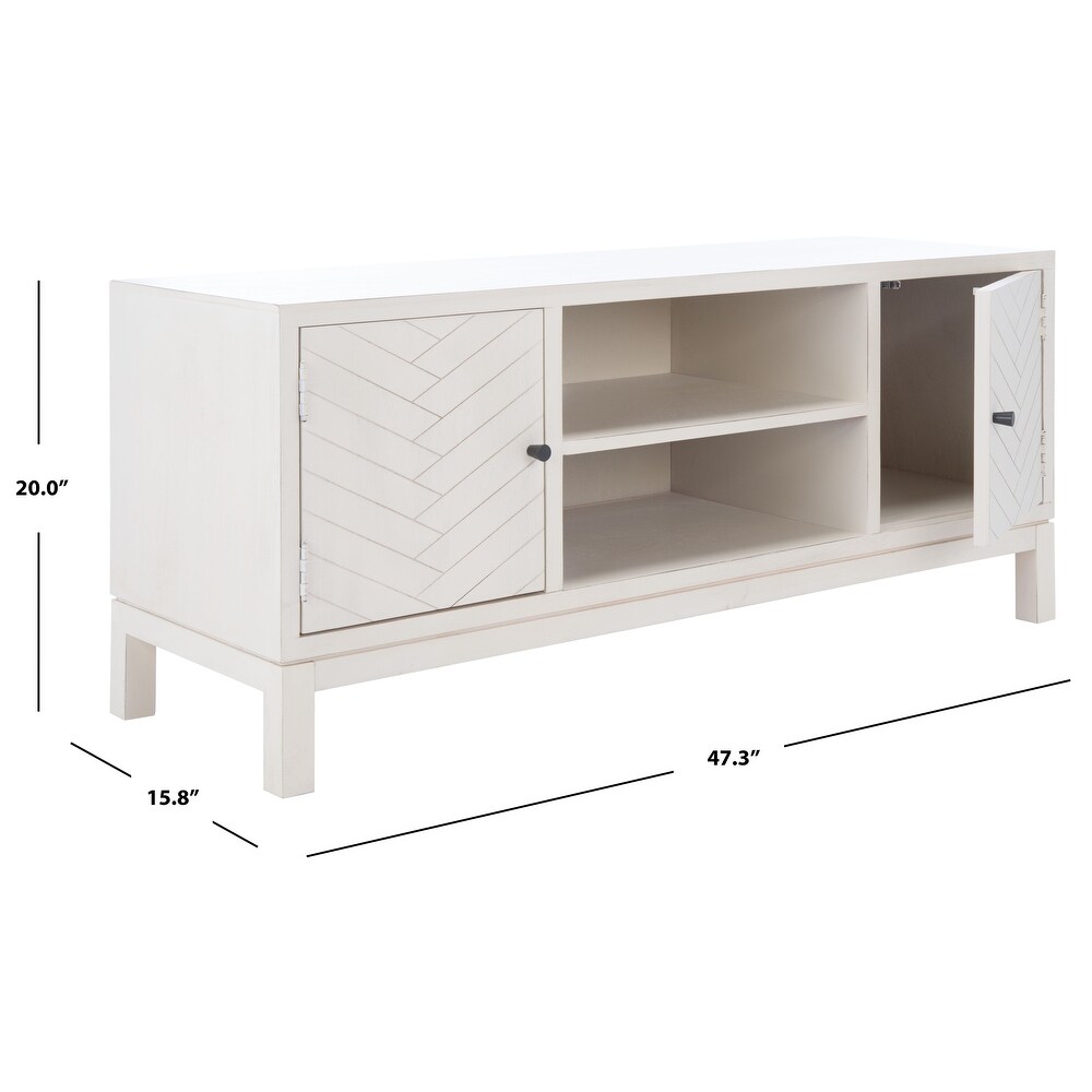 SAFAVIEH Ajana 47 inch Storage Media TV Stand   47.3\