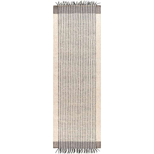 Reliance Border Wool Grey Rug