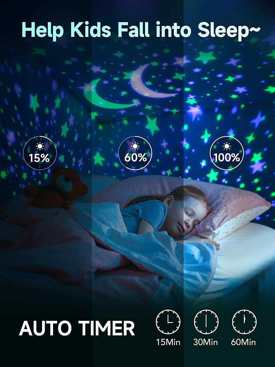 Liangnv Night Light For Kids， Bluetooth+music Night Light Projector For Bedroom，48 Colors+360+timer Star Lights For Bedroom，star Projector Night Light