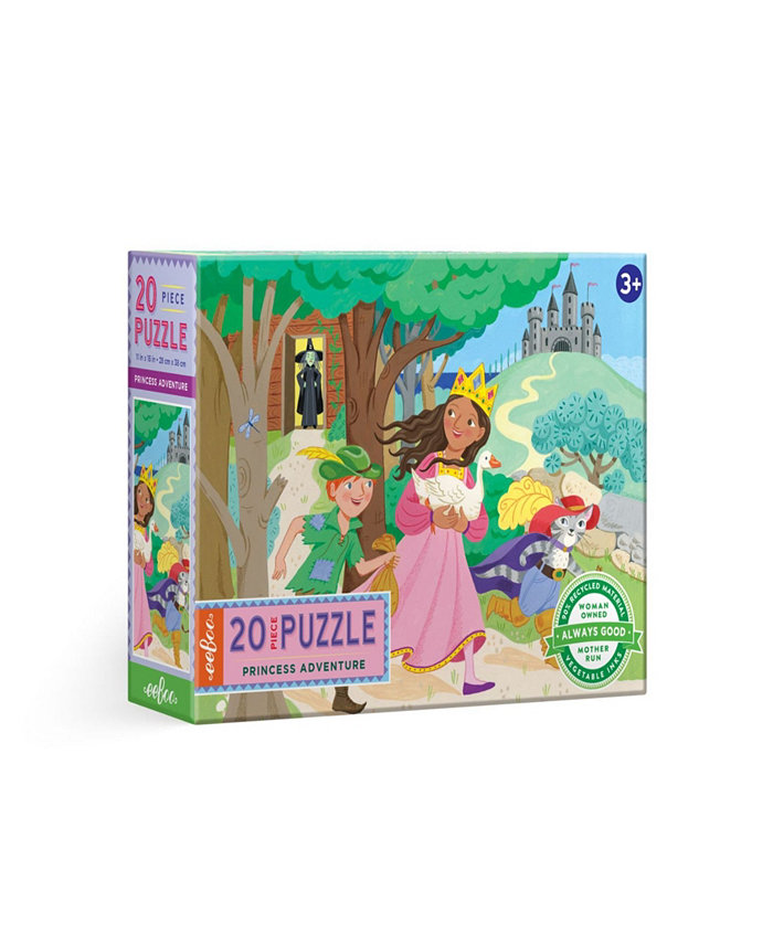 Eeboo Princess Adventure Big Puzzle Set  20 Piece