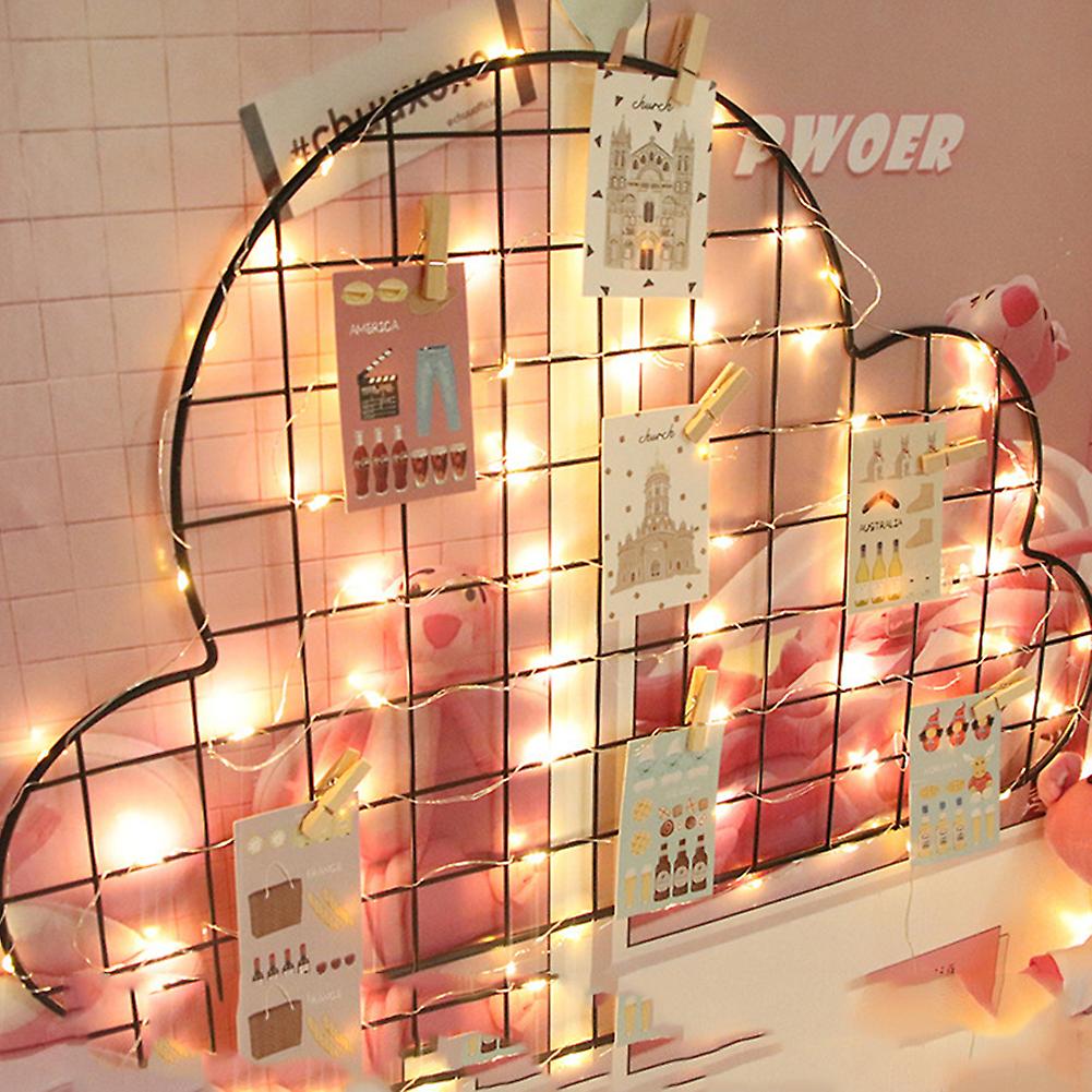 Led Photo Clip String Lights Lamp Copper Wire Diy Lights Home Party Christmas Decoration2m