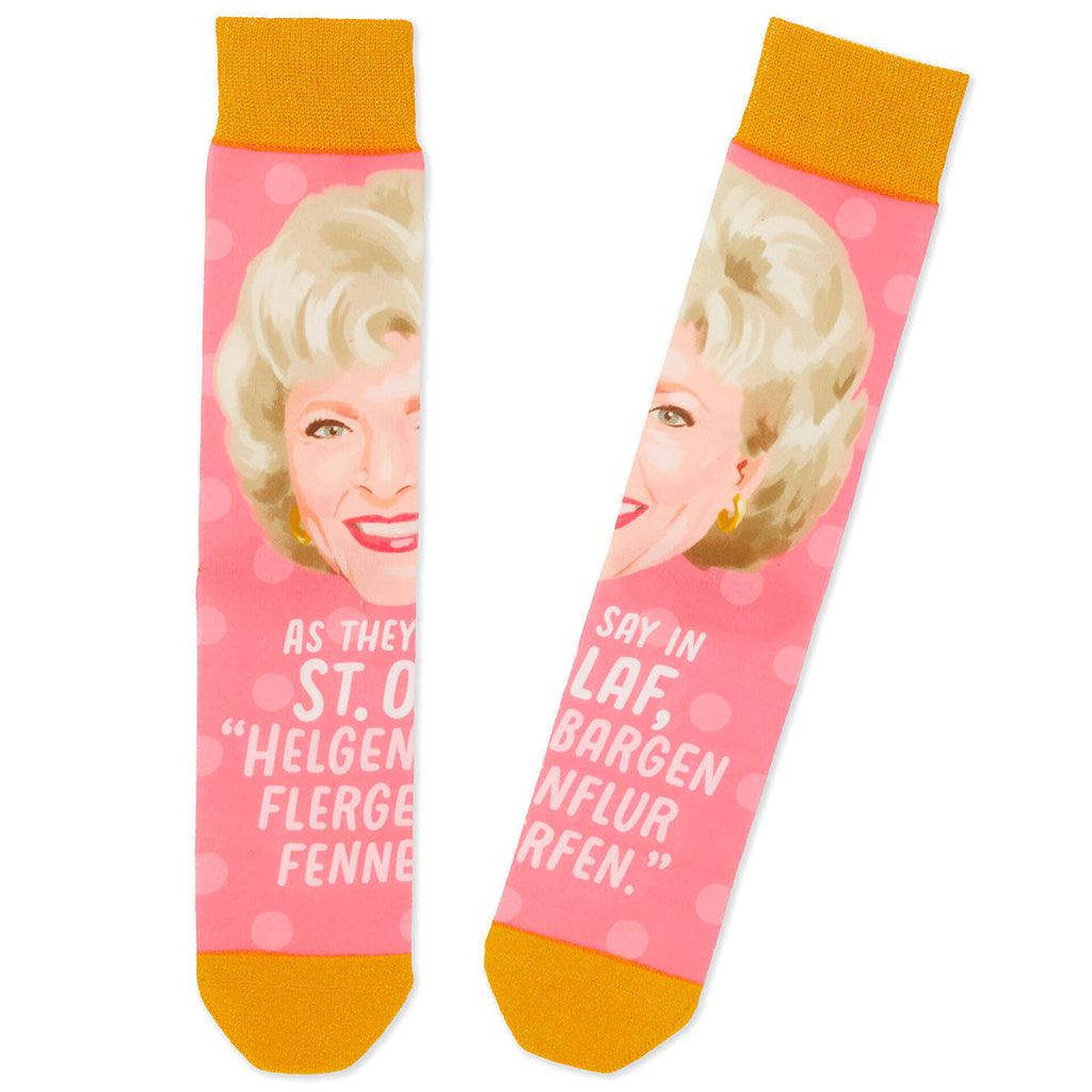 Hallmark  Rose The Golden Girls St. Olaf Novelty Crew Socks