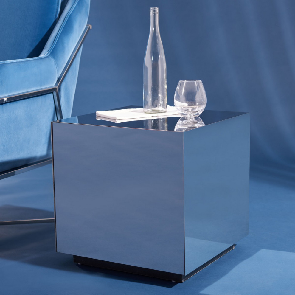 Alfie Reflective End Table   Contemporary   Side Tables And End Tables   by Rustic Home Furniture Deco  Houzz