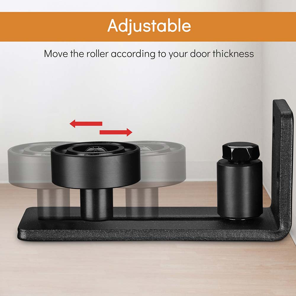 Yescom Adjustable Wall-Mounted Floor Guide Roller for Sliding Barn Door