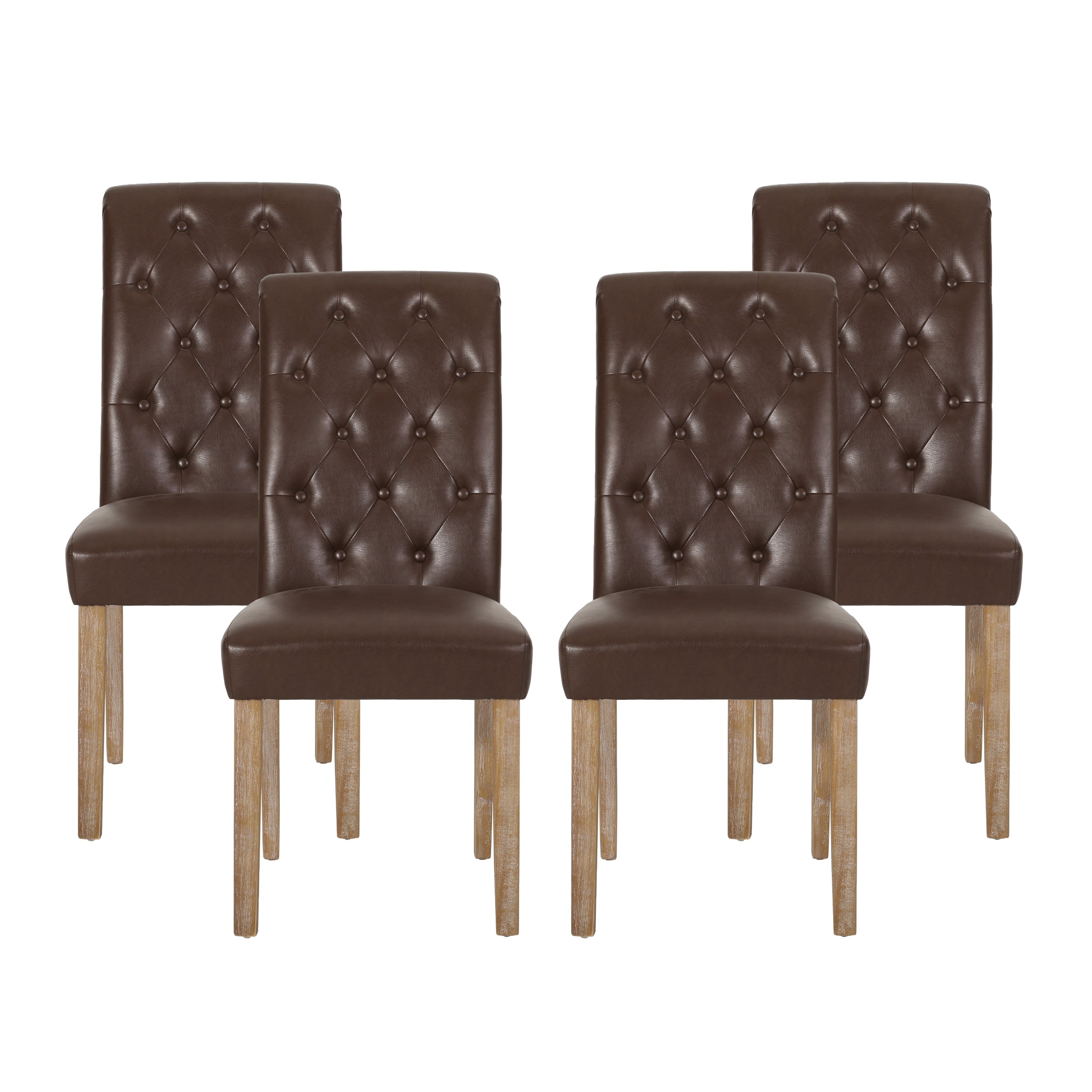 Larkspur Contemporary Tufted Dining Chairs, Set of 4