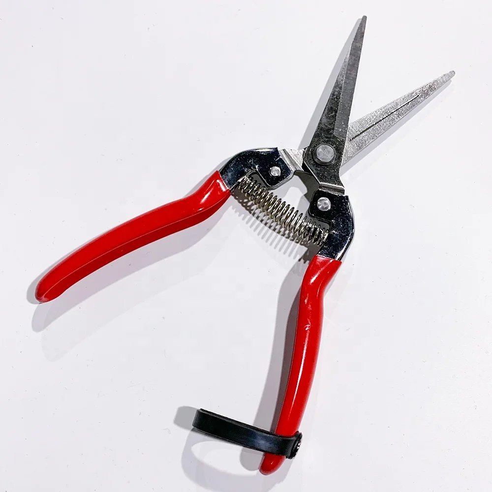 Hot Sale OEM garden pruning shears shrub garden scissor metal tool trimming scissor grape gardening hand pruner pruning shear