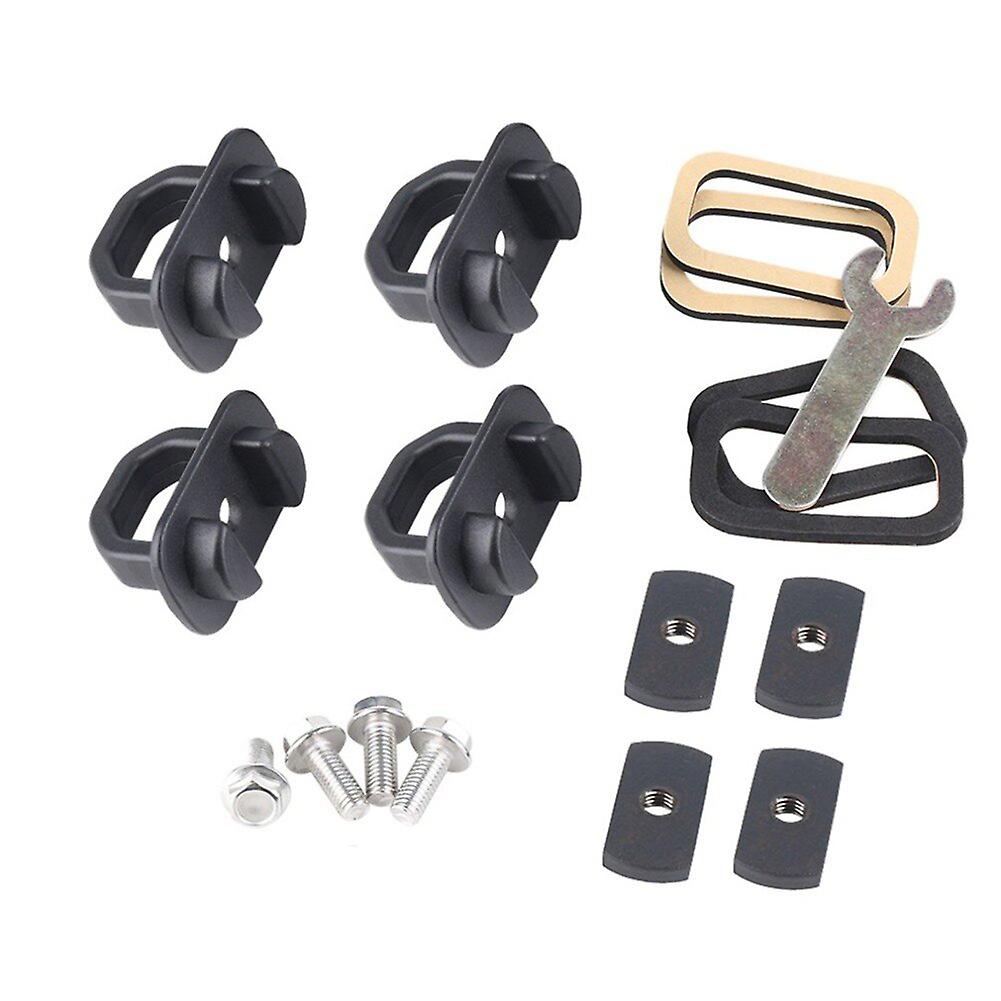 4pcs Car Tail Box Anchor Buckle Us Truck Tail Box Lock Buckle Pickup Rope Fixed Buckle