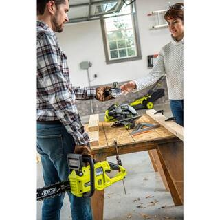 RYOBI ONE+ HP 18V Brushless Cordless 7-14 in. Circular Saw Kit with 4.0 Ah HIGH PERFORMANCE Battery and Charger PBLCS300K1