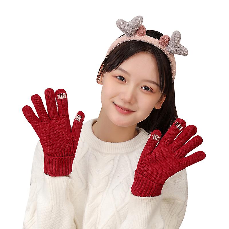 Winter Anti-slip Gloves For Men Women，  Warm Touch Screen Glove Unisex For Texting