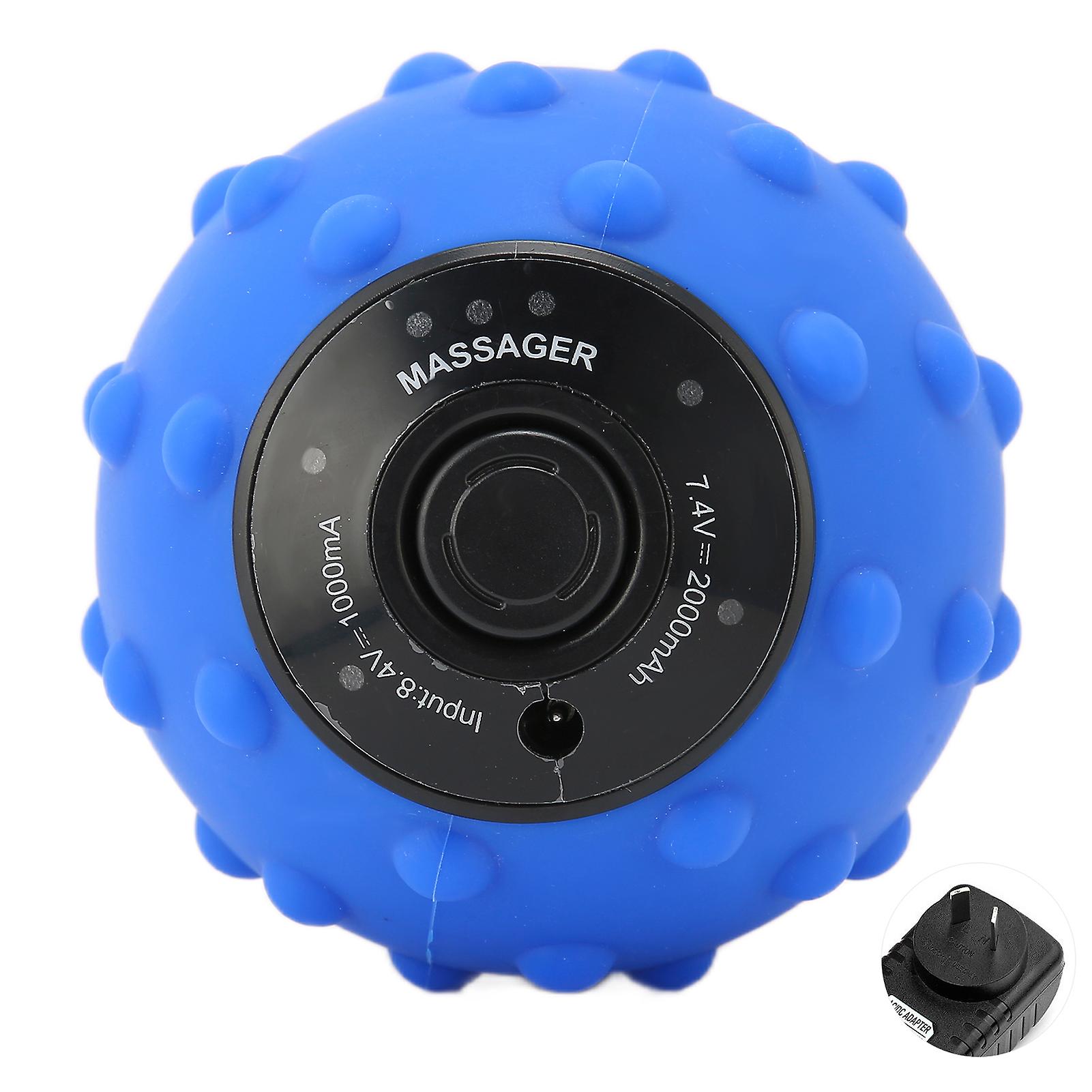 Vibrating Massage Ball 4 Speed Relieving Muscle Mini Electric Fitness Ball 100240vau Plug