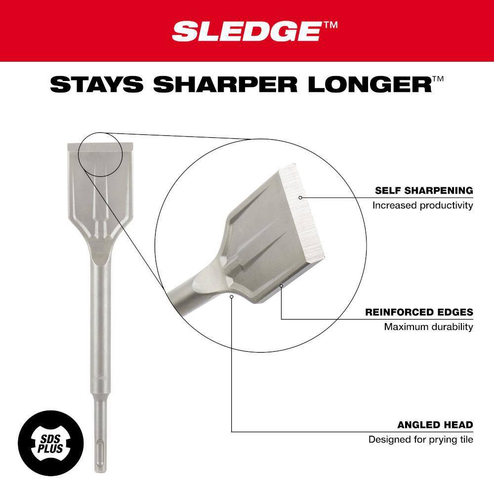 MW 1-78 in. SLEDGE SDS-PLUS Tile Chisel 48-62-6030