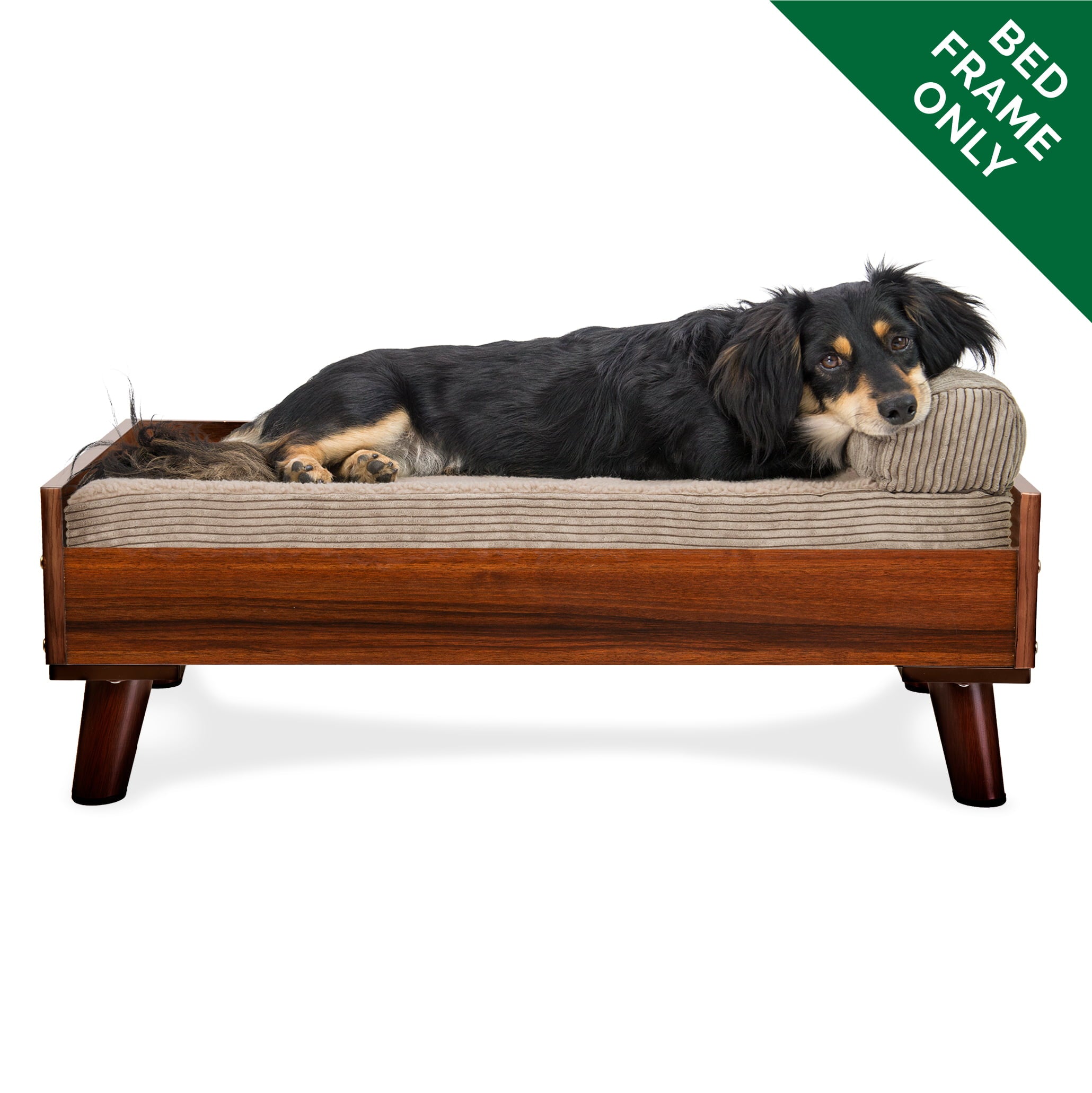 FurHaven Pet Bed Frame | Bed Frame for Pet Beds & Mattresses, Walnut, Medium