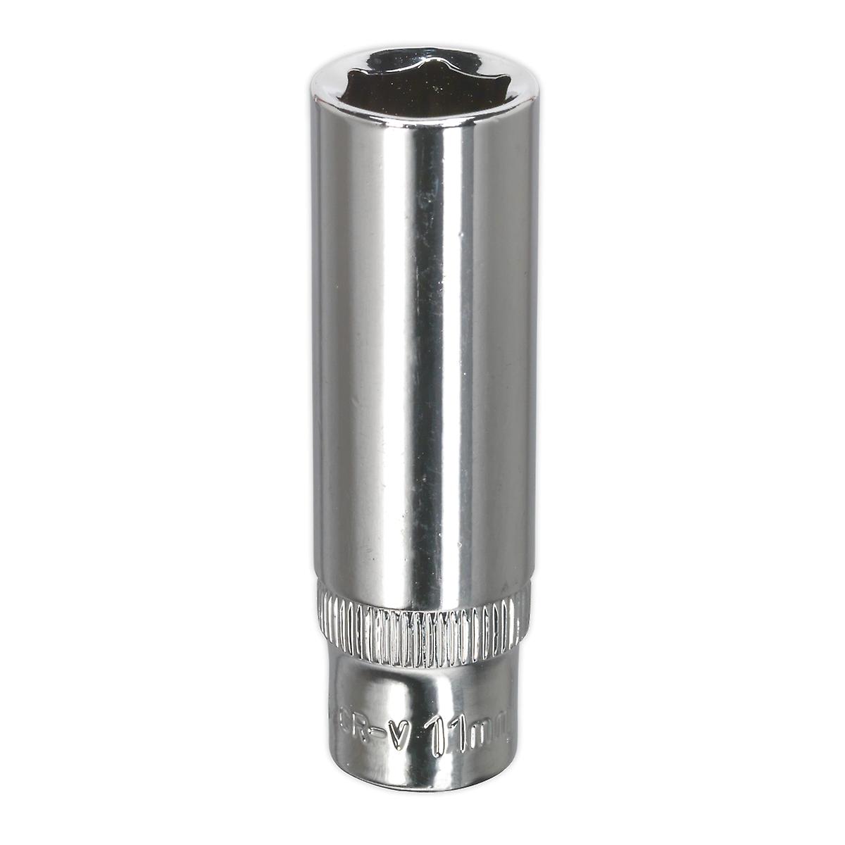 Sealey Sp1411D Walldrive Socket 11Mm Deep 1/4Sq Drive Fully Polished