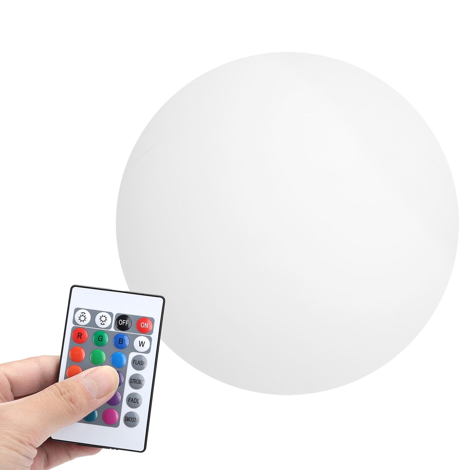 LED 16 Colors Remote Control Night Light USB Charging Waterproof Spherical Lamp (20cm)