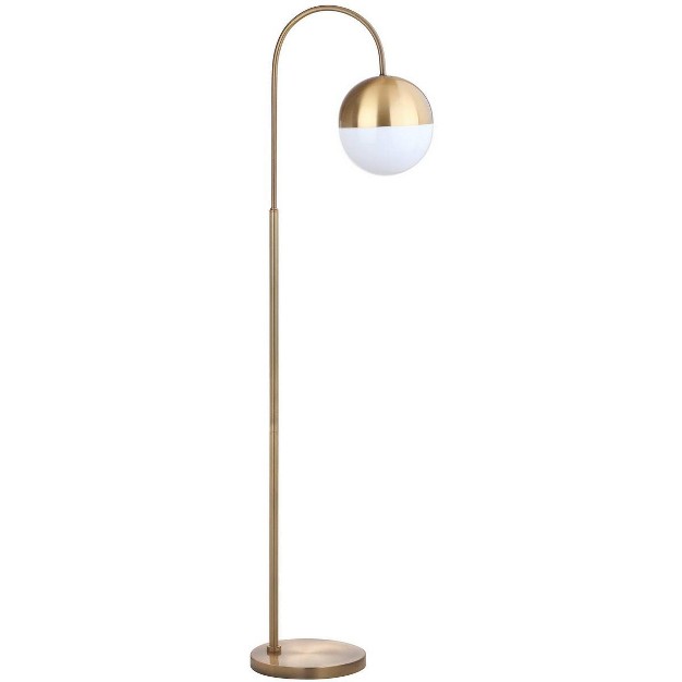 Jonas 55 5 Inch H Floor Lamp Brass Gold Safavieh