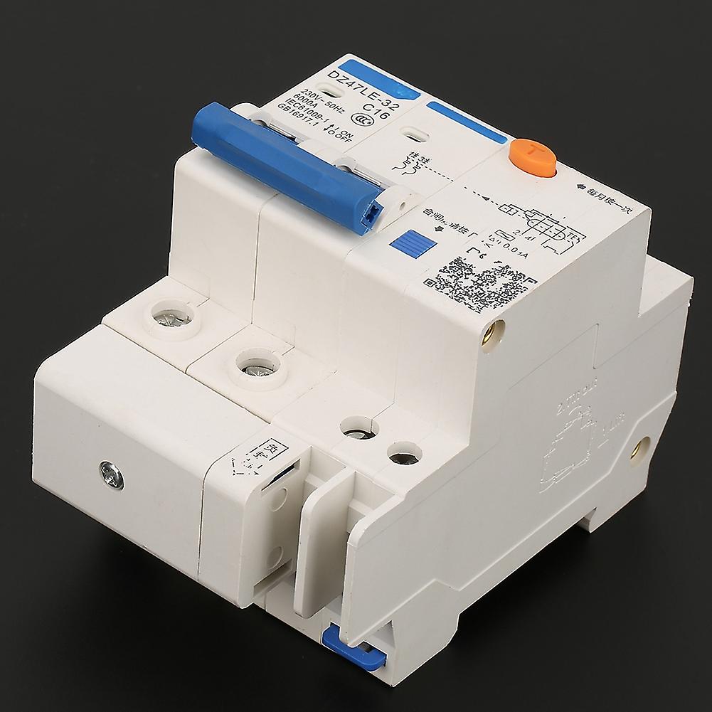 Leakage Protection Dz47le 32 2p+2 C16 Residual Current Circuit Breaker 230v/16a