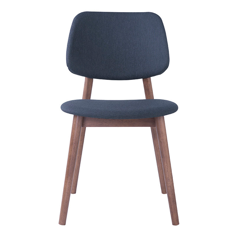 MERCY Dining Chair - Walnut/Dark Grey