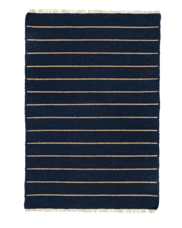 Warby Handwoven Rug in Navy