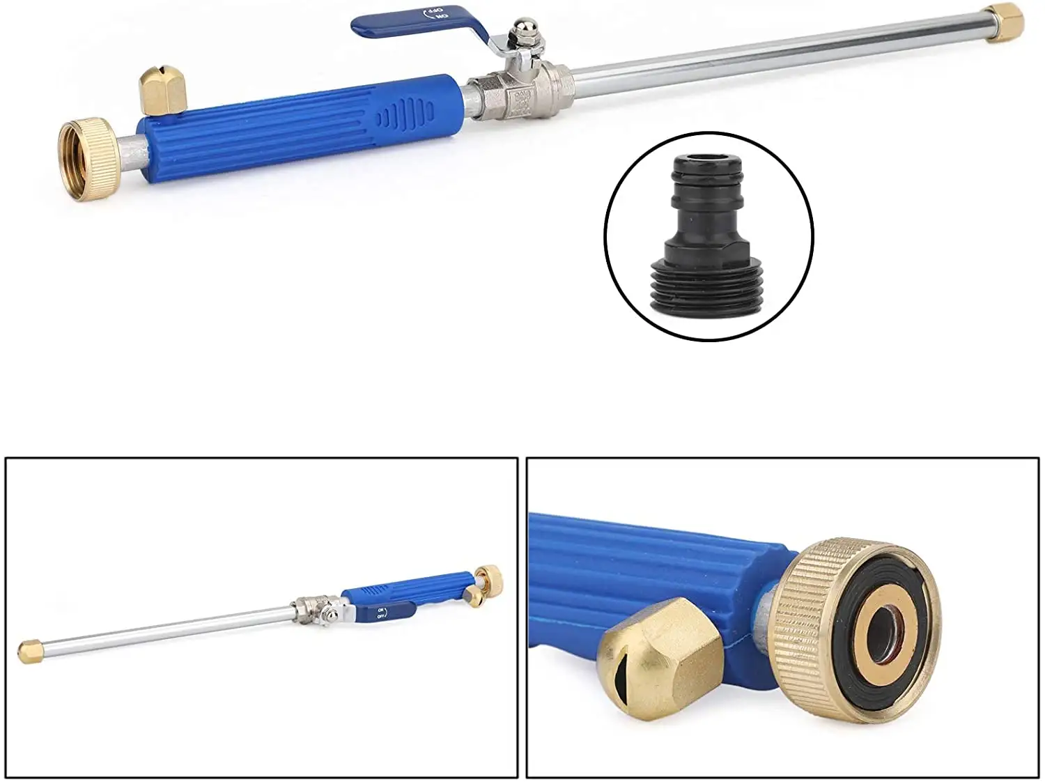 Two Kinds Of Nozzles Car Wash Garden Hose Wand High Pressure Power Washer Spray Gun Water Jet Factory supply of goods