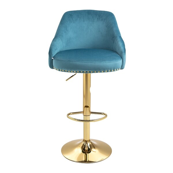 Velvet Upholstered Bar Stools