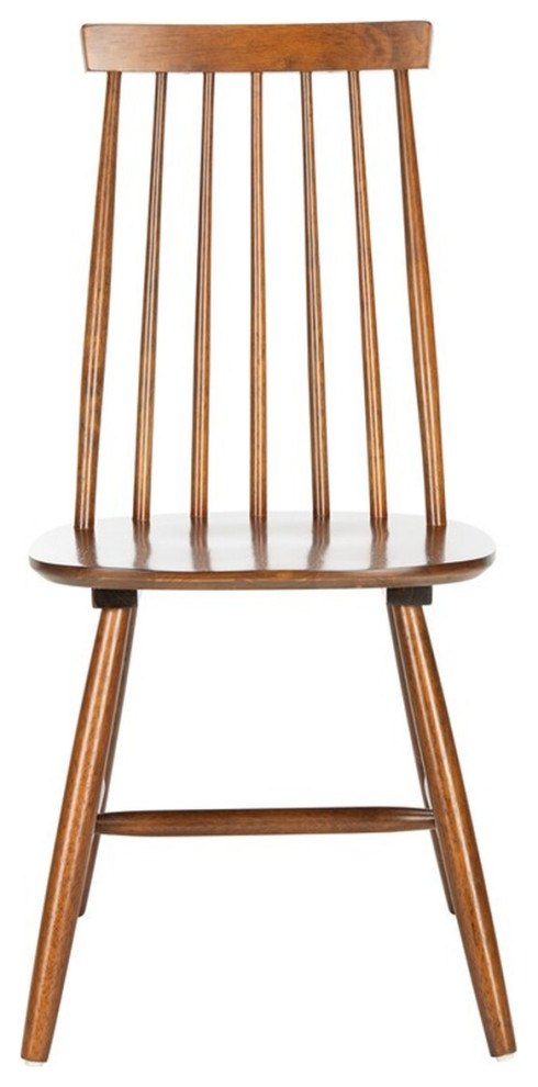 Yondale Dining Chair set of 2 Walnut   Midcentury   Dining Chairs   by Peachtree Fine Furniture  Houzz