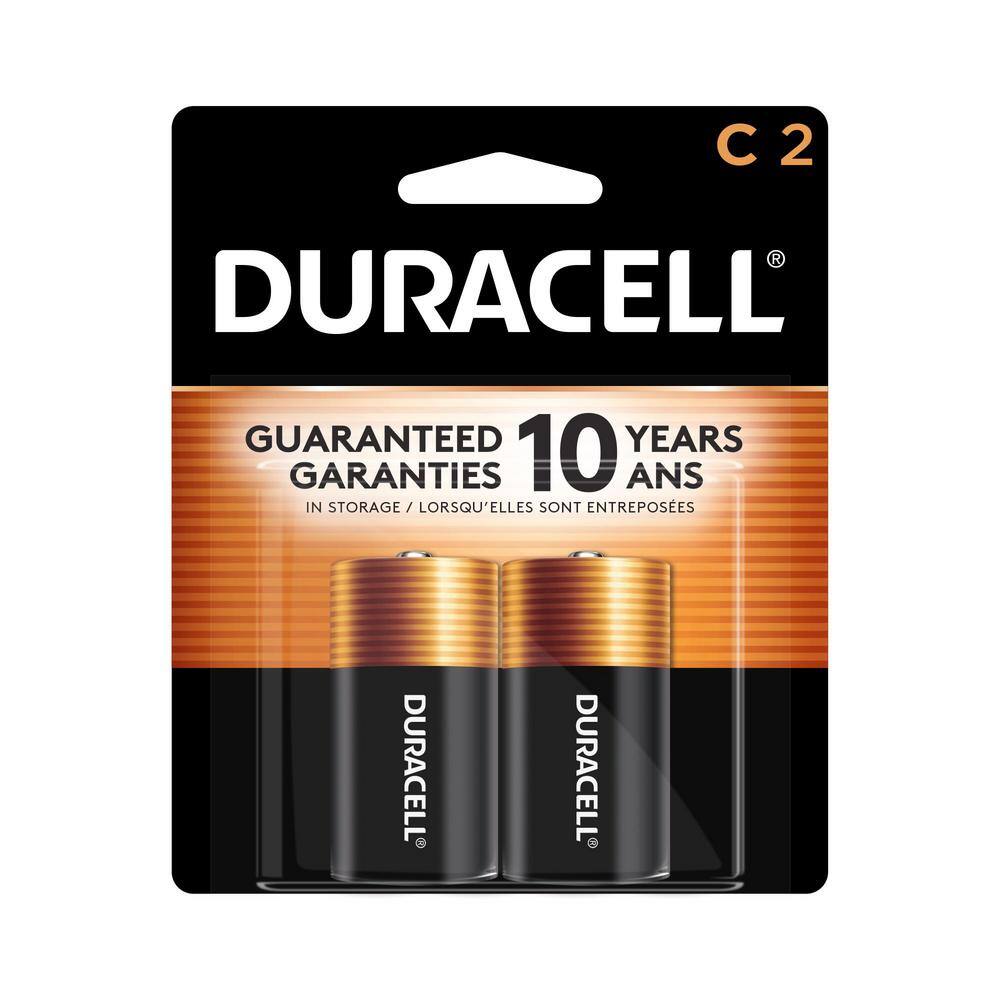 Duracell Duracell Coppertop C Batteries 2-count Pack Long-lasting Power All-Purpose Alkaline Battery for your Devices MN1400B2Z-09161