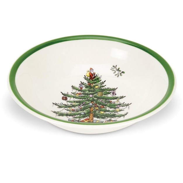 Spode Christmas Tree Ascot Cereal Bowls Set Of 4 Use For Breakfast Oatmeal Cereal Or Soup Made Of Fine Earthenware Measures 8 inch