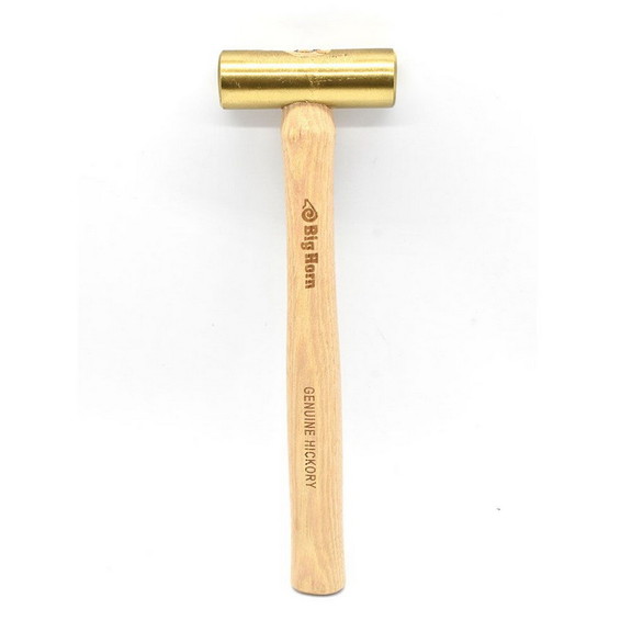 Big Horn 15124 1 LBs Brass Hammer with Hickory Han...