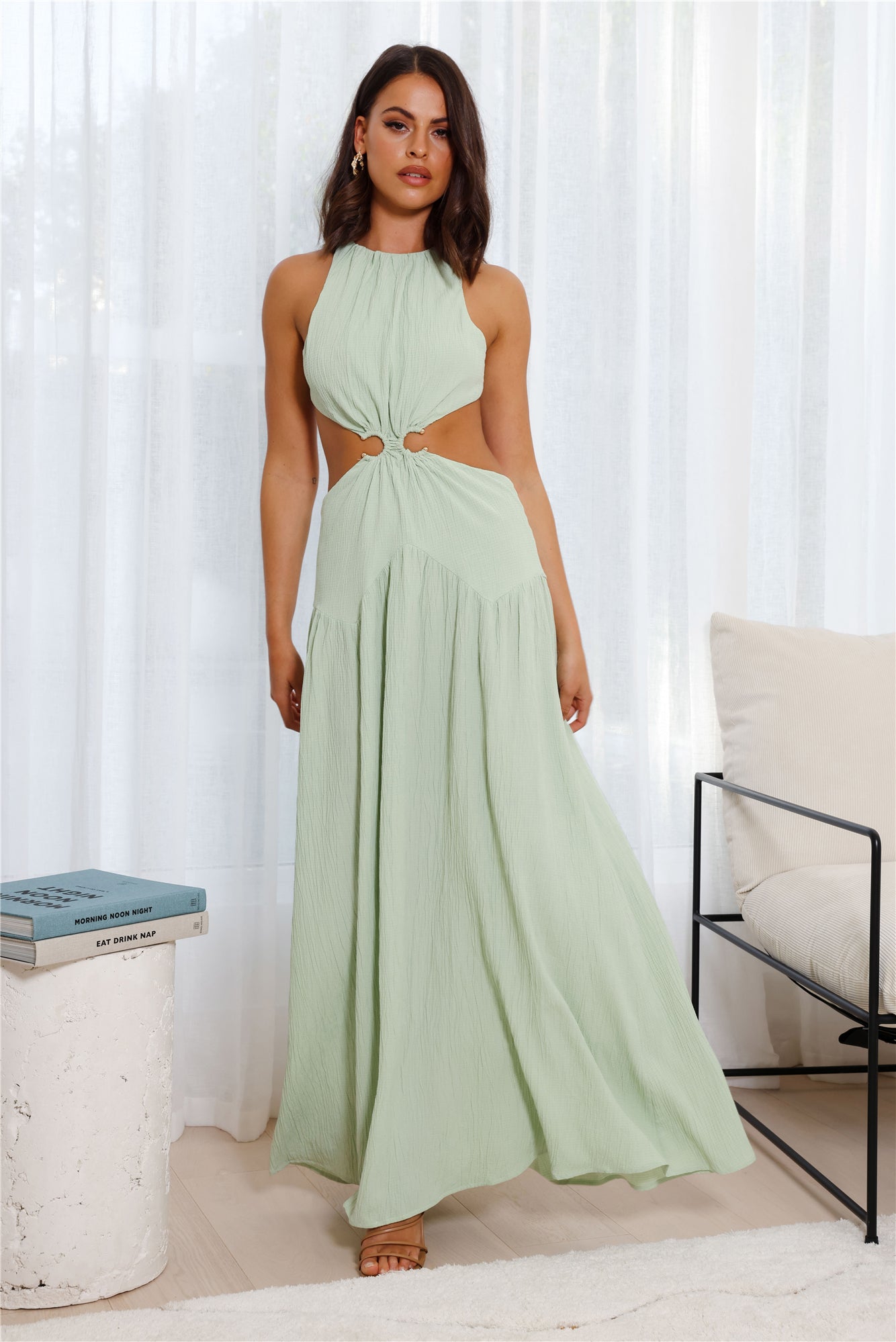 Pleasant Living Midi Dress Green