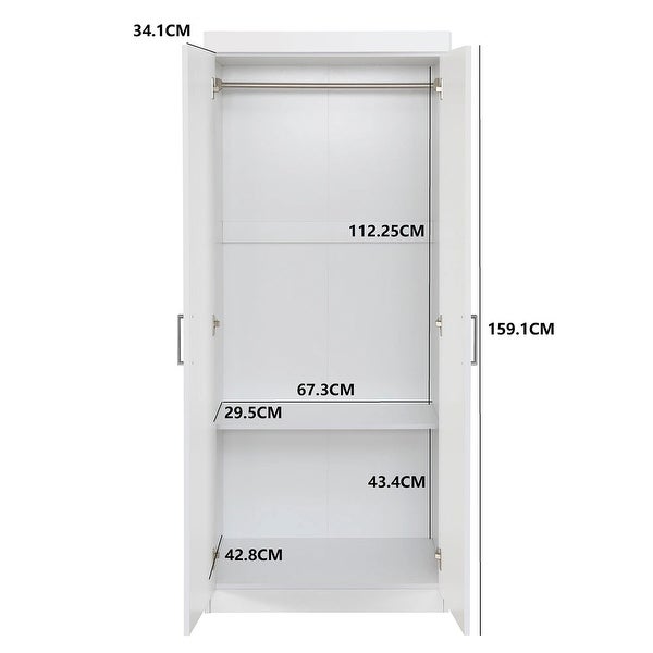 Modern Simple Style Armoire Clothes Closet for Bedroom - - 37249226