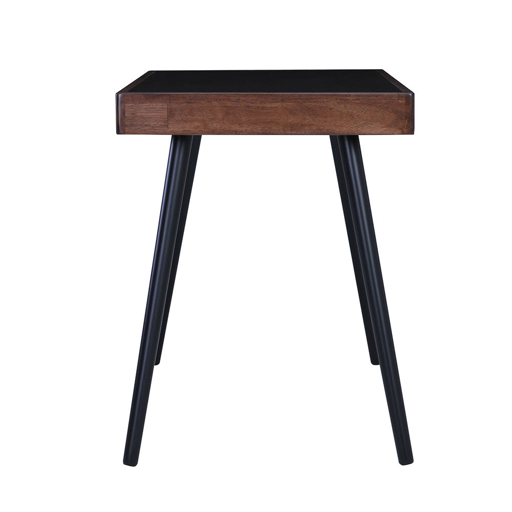 RETH Study Desk 120cm - Walnut & Black