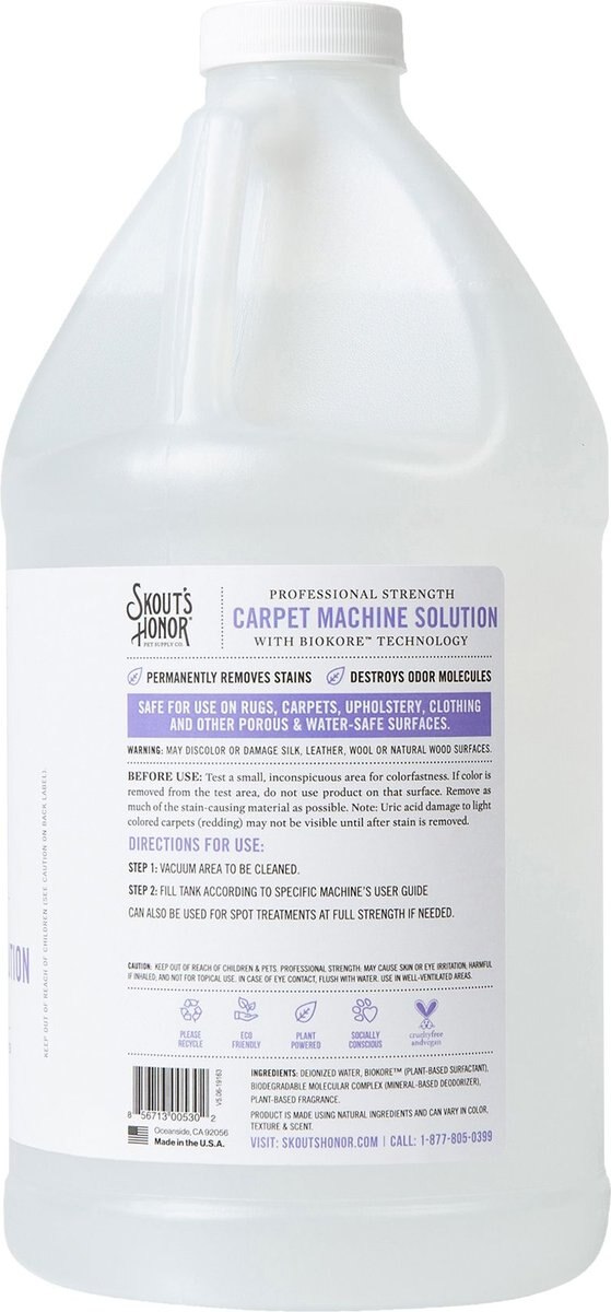 Skout's Honor Carpet Machine Solution， 64-oz bottle