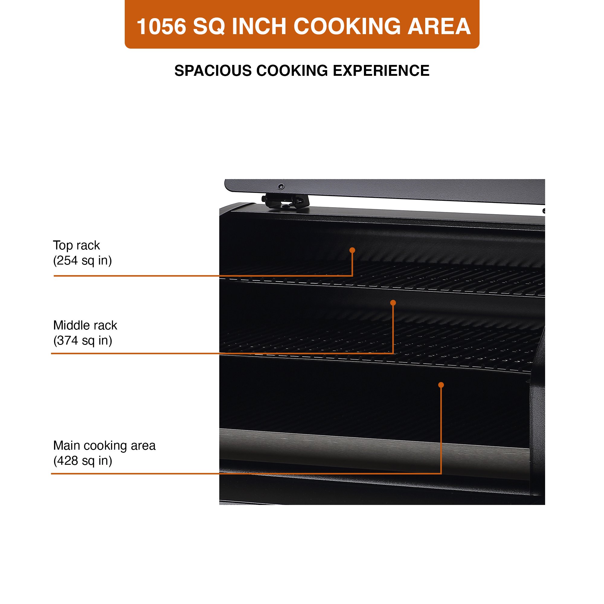 Z GRILLS ZPG-10002B 1060 sq. in. Wood Pellet Grill and Smoker 8-in-1 BBQ Black