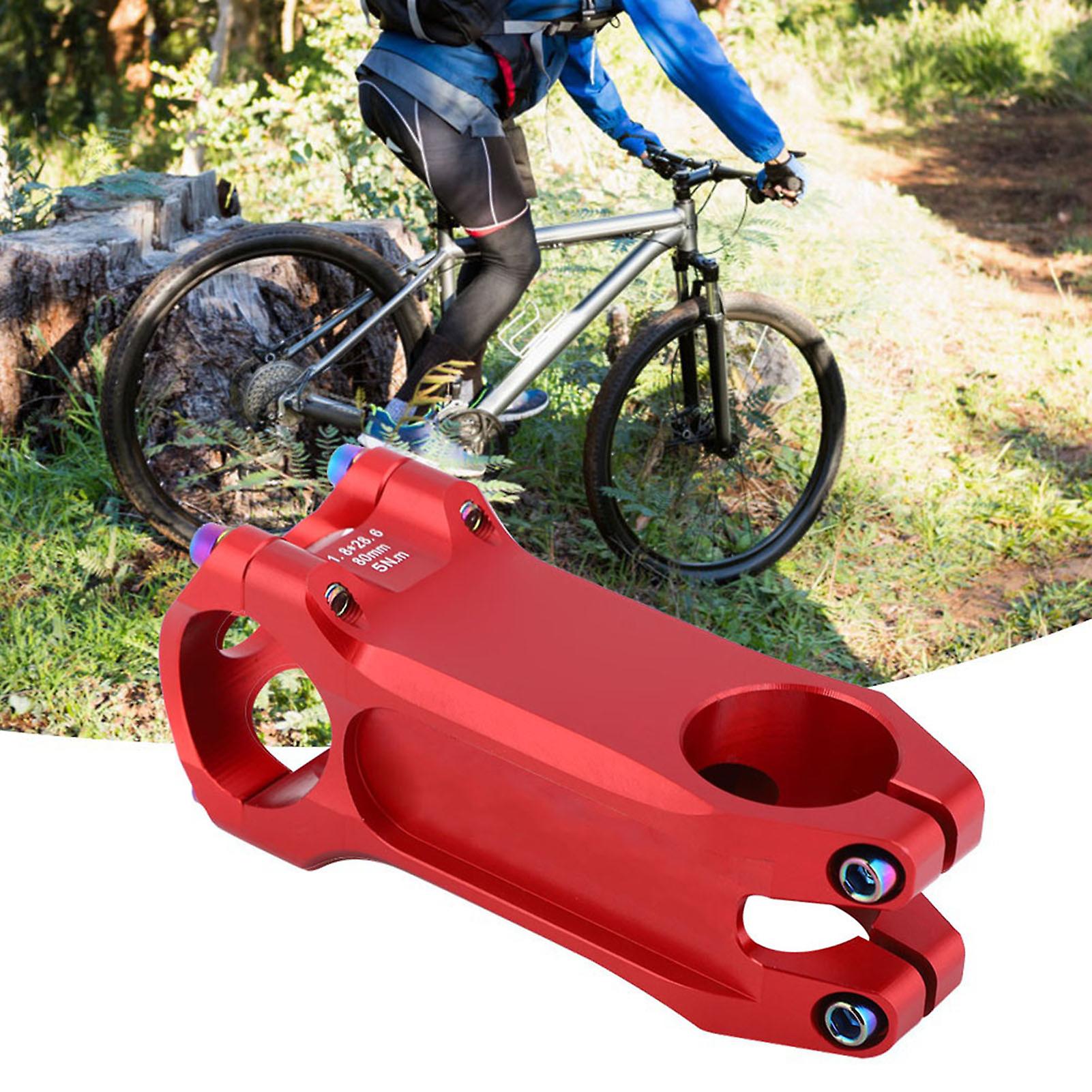 7075 Aluminium Alloy 0 Degree High Strength Bicycle Handlebar Stem Bike Cycling Accessoryred