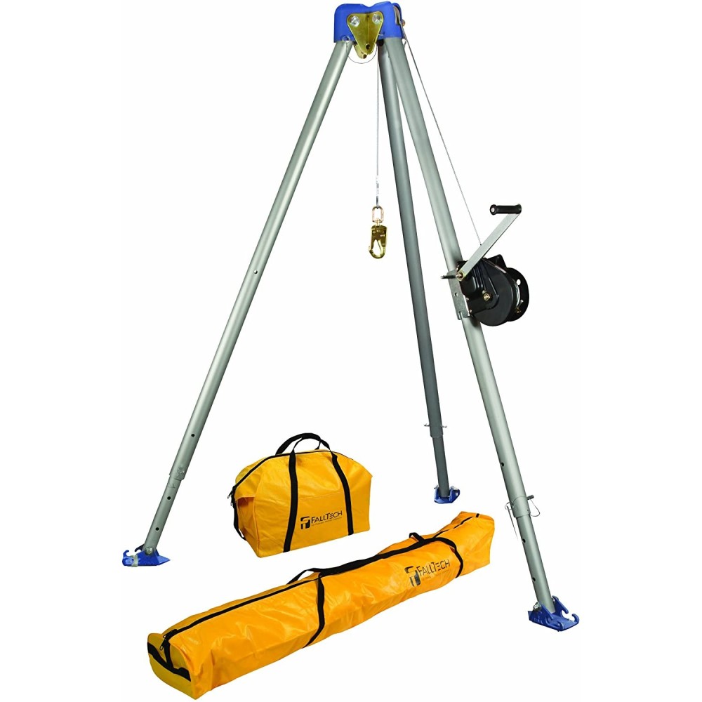 FallTech 11and#8242; Confined Space Tripod System with 120and#8242; Winch ;