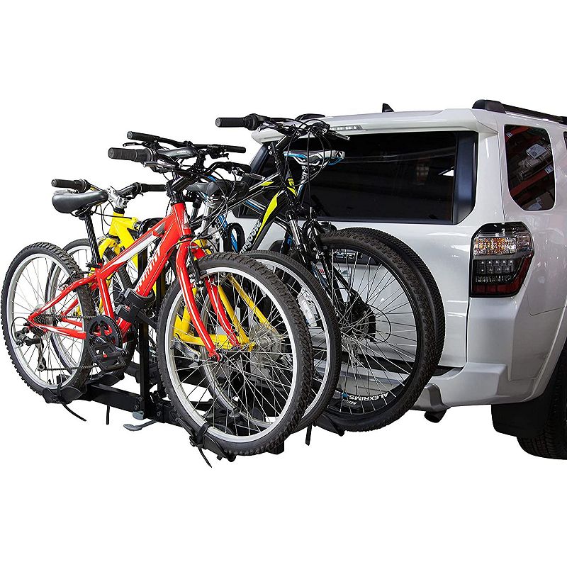 Saris Freedom Hitch Bike Rack， Bike Rack for Car and SUV's， 4-Bikes - Black