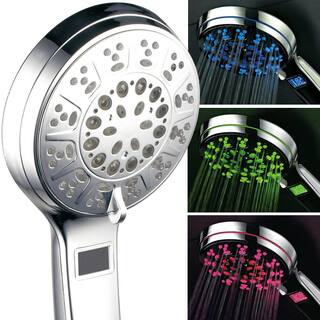 Hotel Spa 5-Spray Setting LED Handheld Shower in Chrome 1485