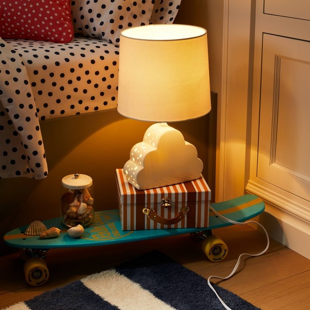 Cloud Dual Light Figural Kids x27 Lamp White