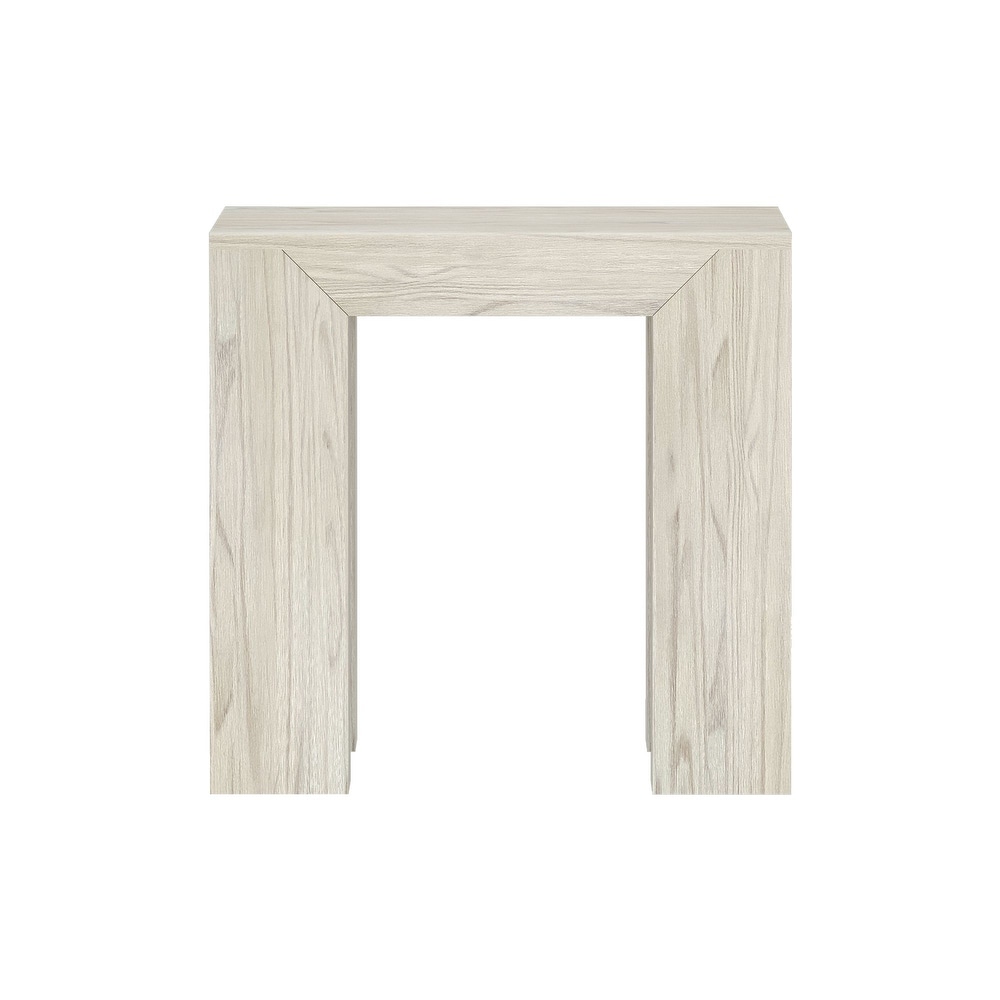 Plank and Beam Modern Rectangular Side Table   25