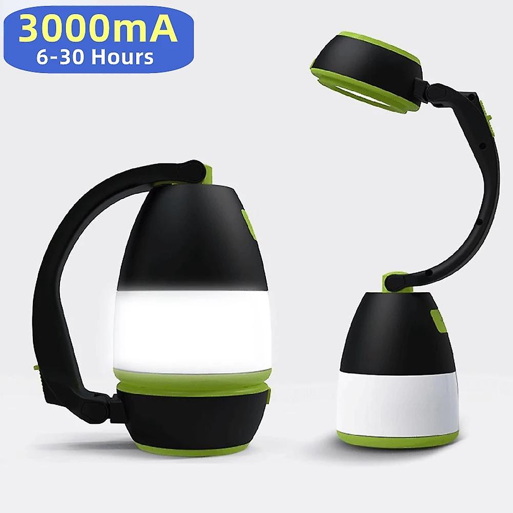 3 In1 Multi-function Led Camping Lights Usb Rechargeable Emergency Flashlight Indoor Table Lamp Out