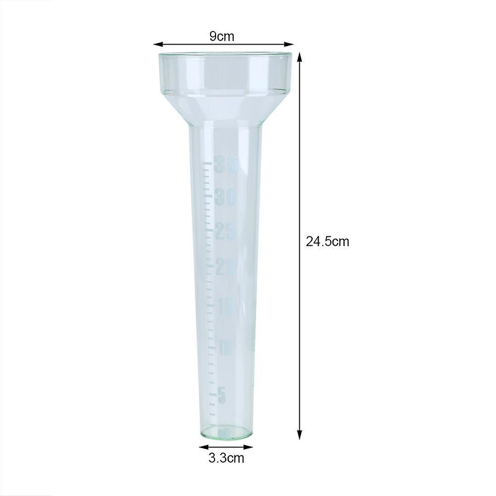 Plastic Rain Gauge Tube Accurate Measurement for Garden Outdoor Yard 35mm Capacity