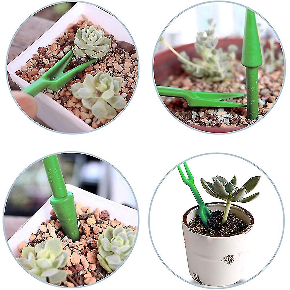 1set/6 Pcs Gardening Tools， Planter Seedling， Transplanter Hole Puncher， Adjustable Hand Held Garden Flower Grass Plant Seeder Tool For Indoor And Out